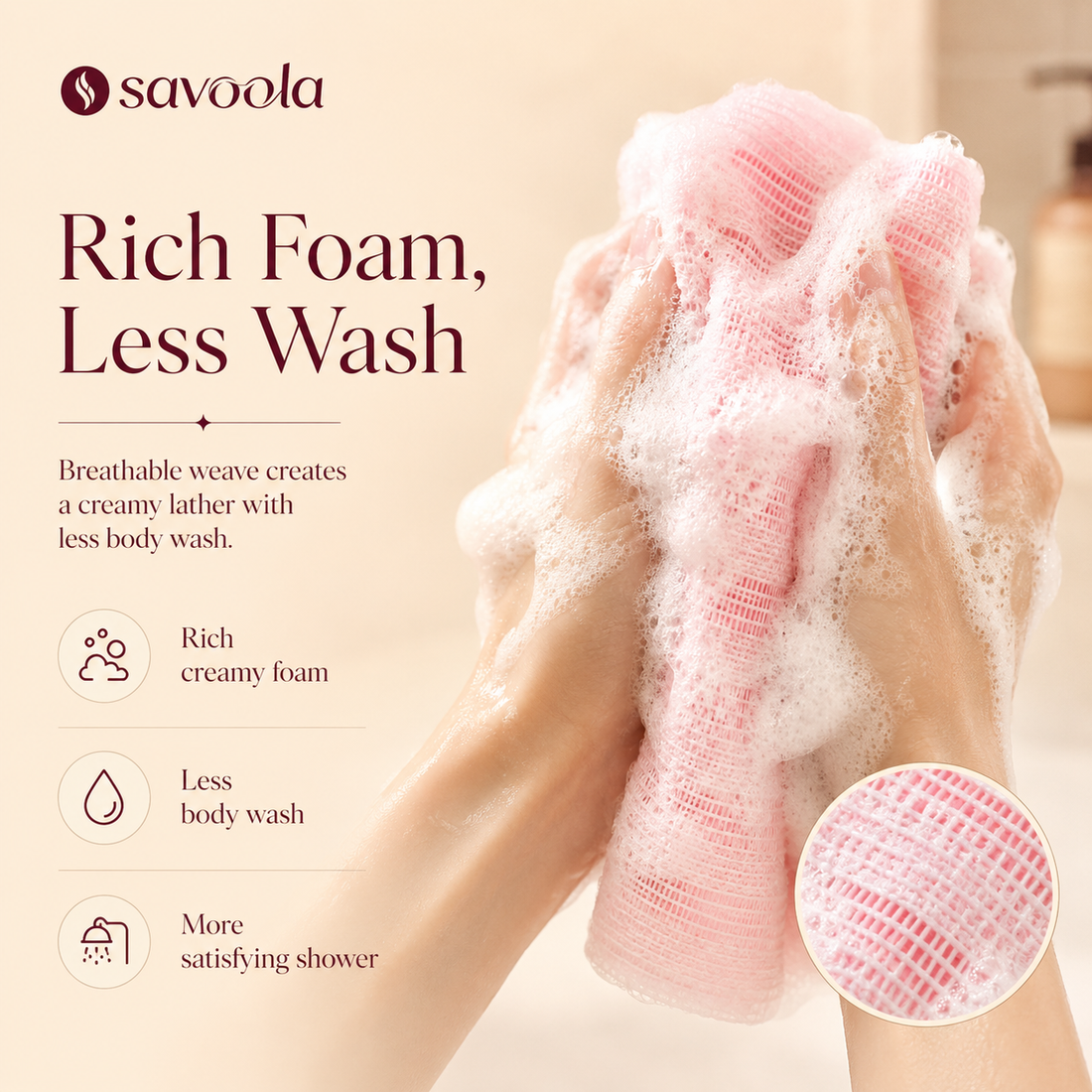 Savoola™ Exfoliating Body Towel